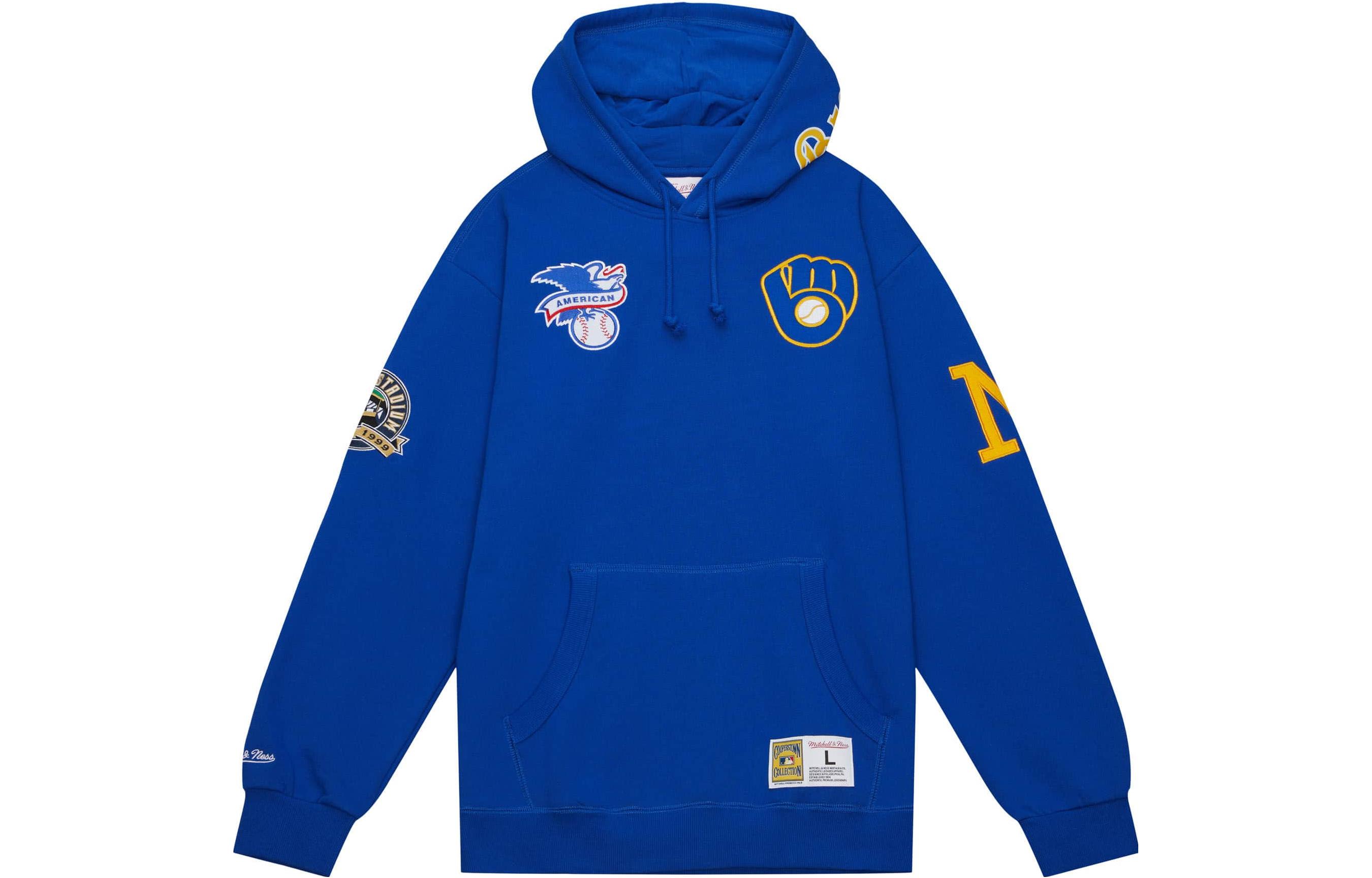 Mitchell Ness Mitchell & Ness Graphic Print Loose Sweatshirt Grey BMFCTP21135-MAUWHHT