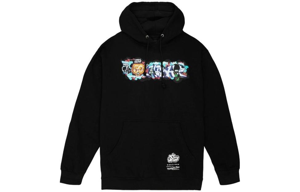 Mitchell Ness Mitchell & Ness Graphic Print Loose Fit Hoodie Men’s Blue FPHD4987-MBRYYPPPROYA