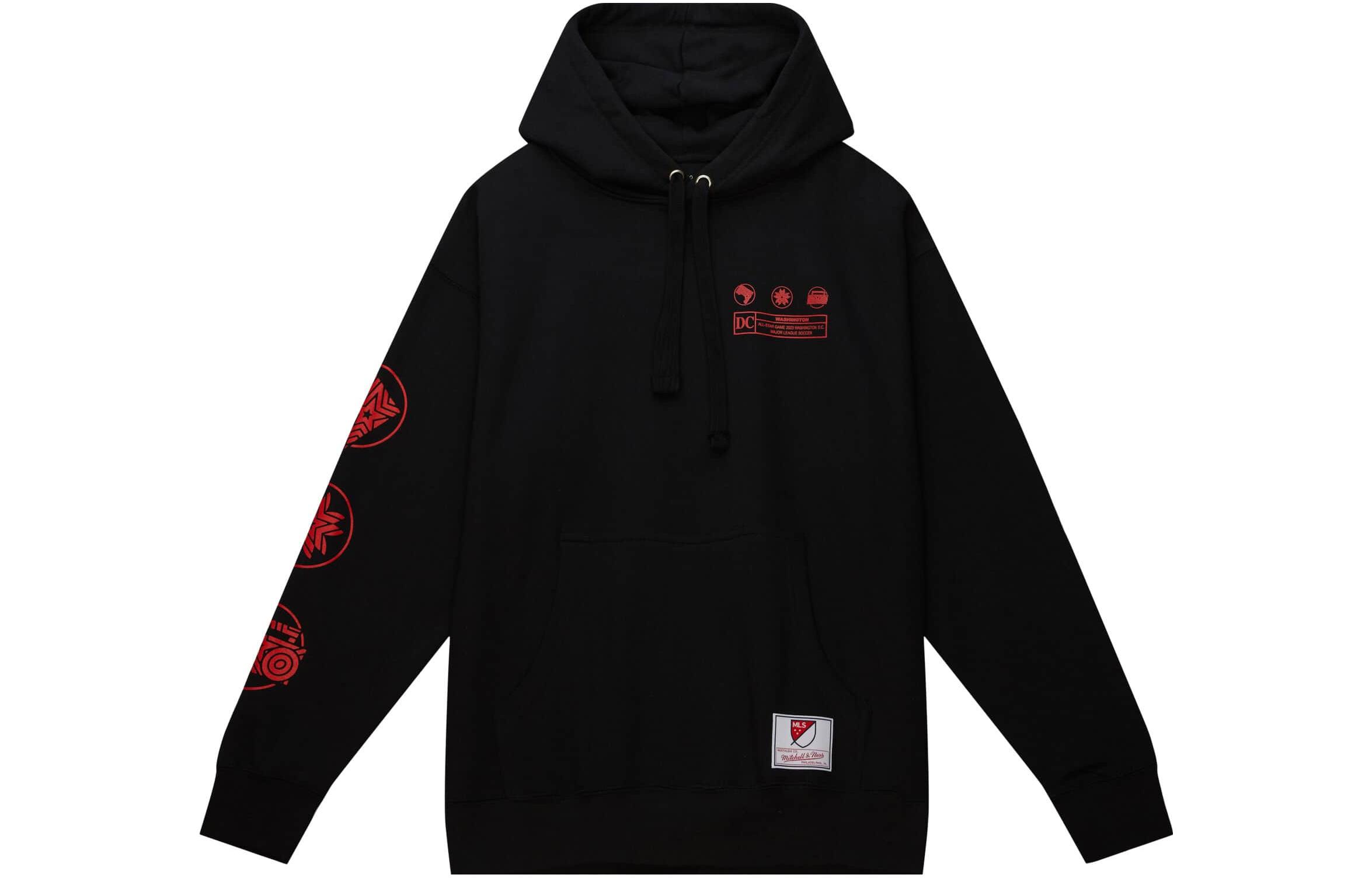 Mitchell Ness Mitchell & Ness Gray Colorblock Logo Print Loose Fit Hoodie FPHD6293-AFAYYPPPBKGY