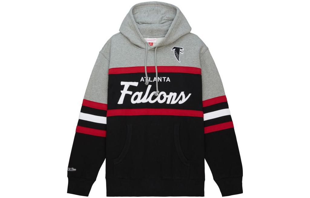 Mitchell Ness Mitchell & Ness Gray Crewneck Sweatshirt with Alphabet Animal Print GFLCMO22238-NWUGYHT