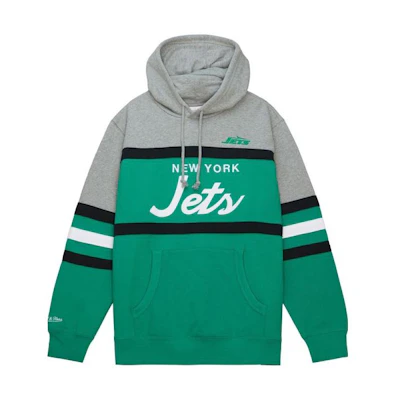 Mitchell Ness Mitchell & Ness Green Colorblock Logo Embroidered Long-Sleeve Jacket AWJKAC19188-SSUDKGN95