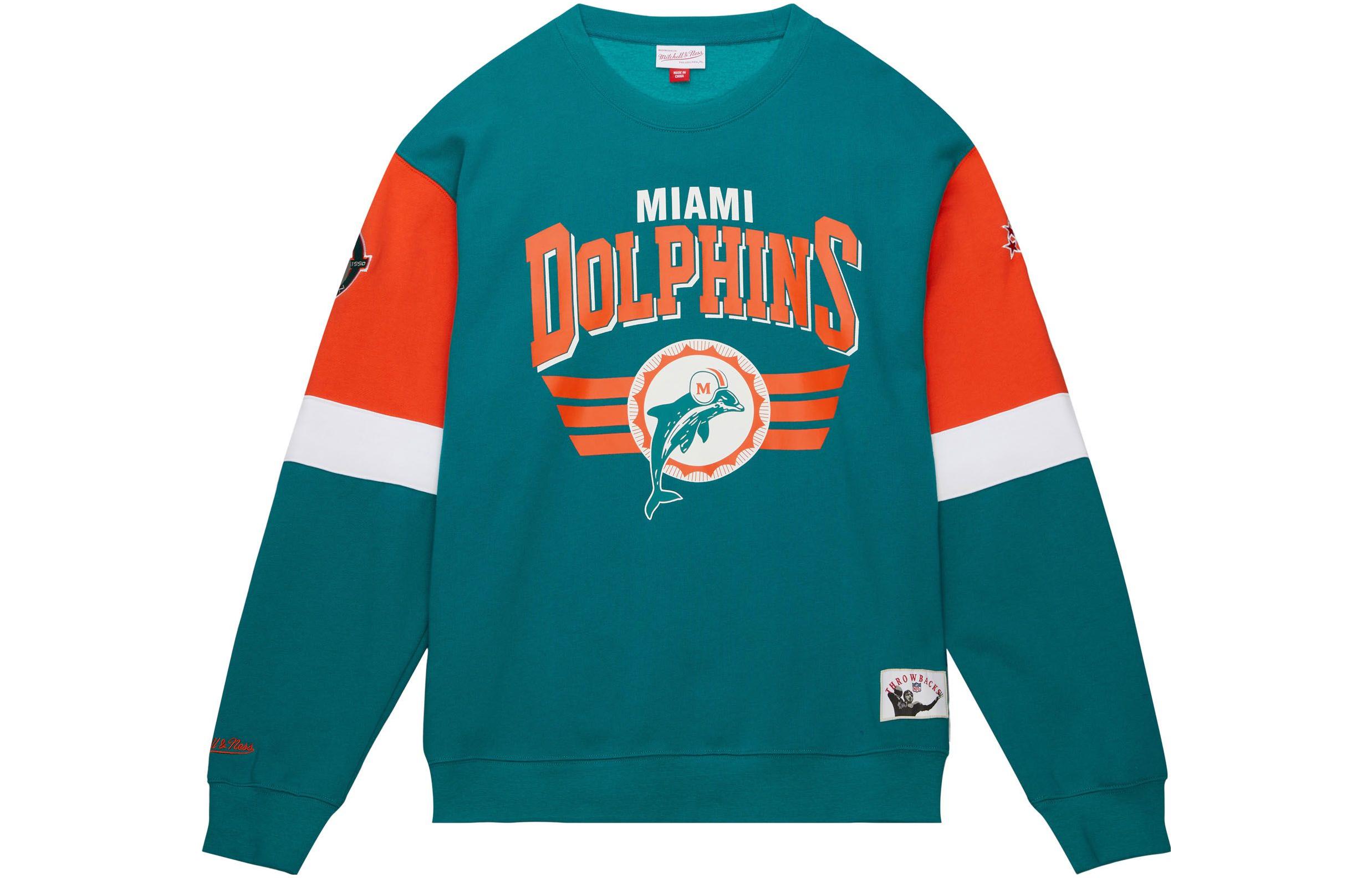 Mitchell Ness Mitchell & Ness Green Crewneck Sweatshirt with Letter Print FCPO5512-DMAYYPPPDKGN