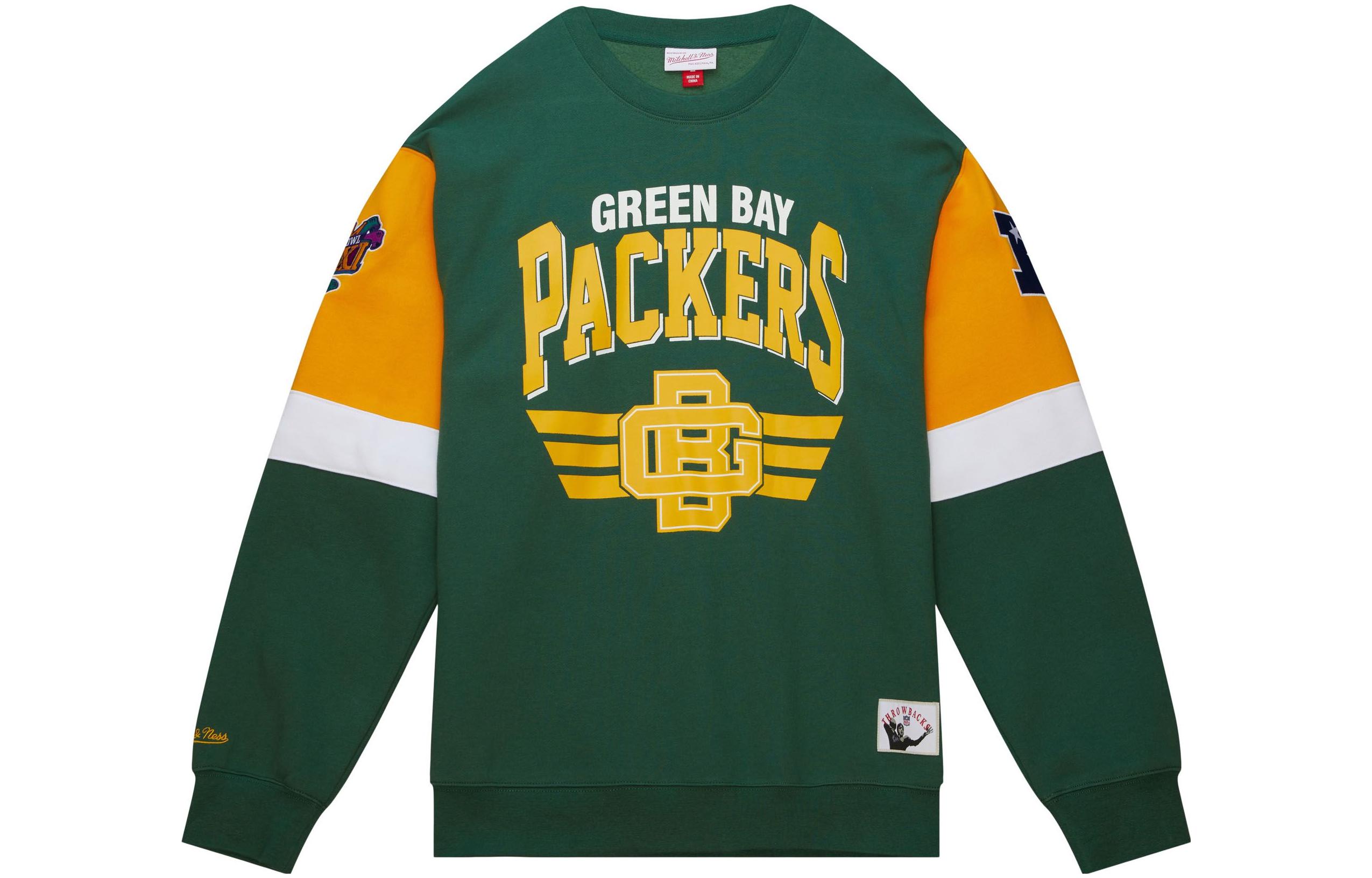 Mitchell Ness Mitchell & Ness Green Letter Print Short Sleeve Hoodie FPHD5514-MIAYYPPPBUGN