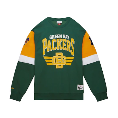 Mitchell Ness Mitchell & Ness Green Letter Print Short Sleeve Hoodie FPHD5514-MIAYYPPPBUGN