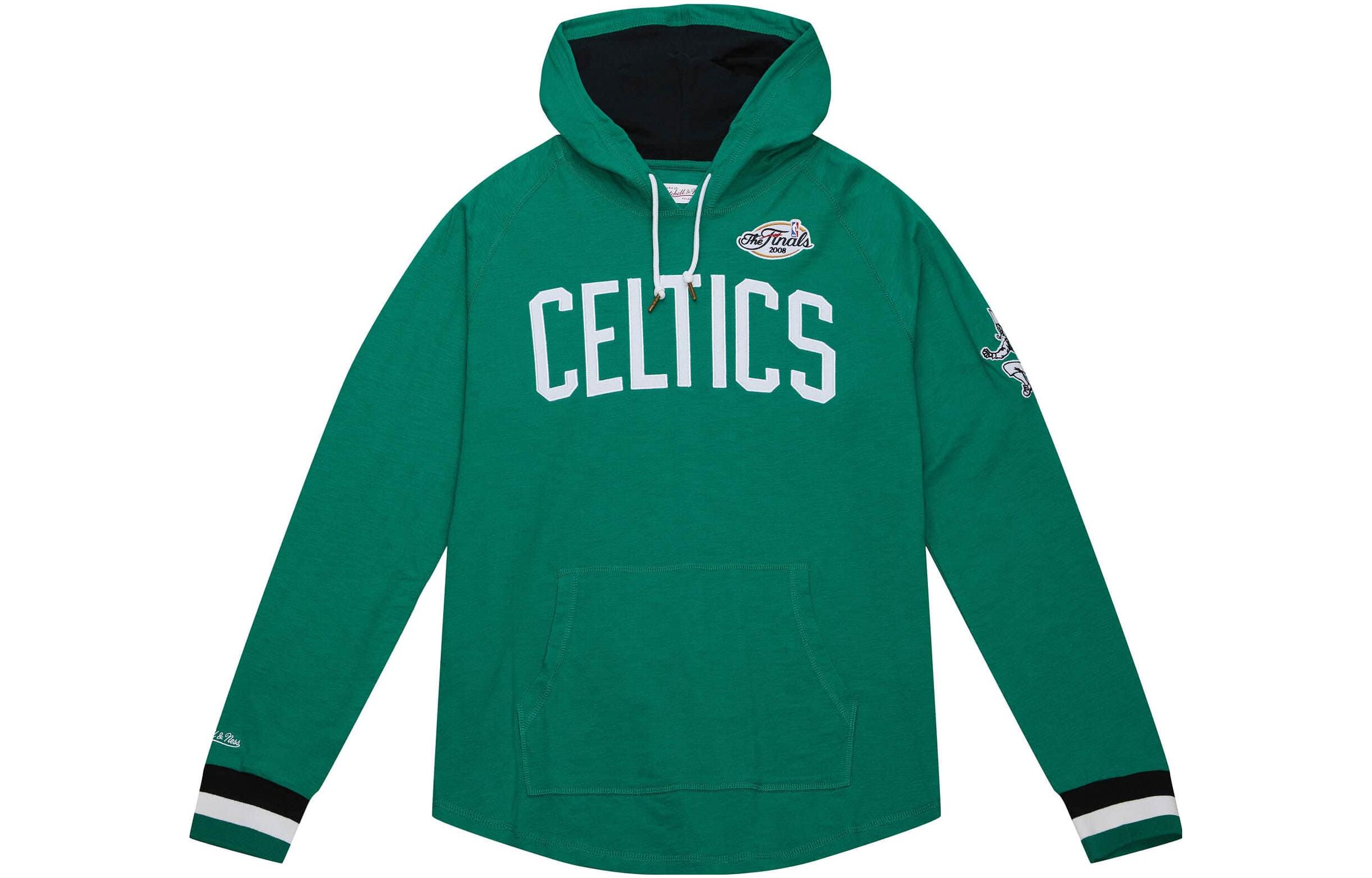Mitchell Ness Mitchell & Ness Green Hoodie with Letter Print for Men THOD4999-BCEYYPPPKYGN