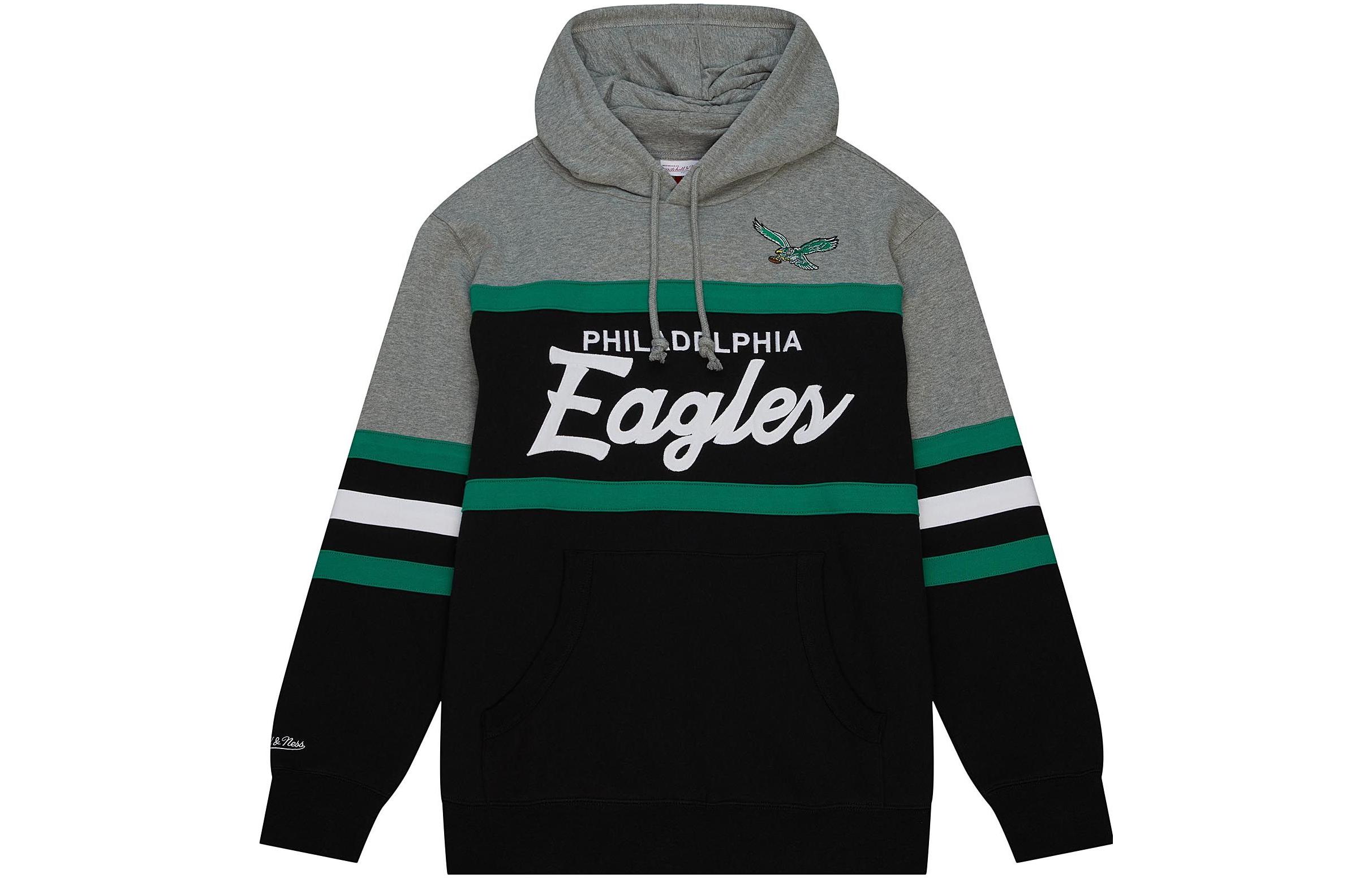 Mitchell Ness Mitchell & Ness Grey Pullover Sweatshirt with Letter Print Long Sleeves GPOTTP22112-UTNGYHT