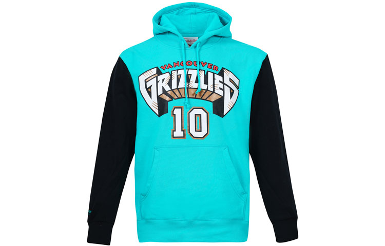 Mitchell Ness Mitchell & Ness Grizzlies Sharktooth Retro Windbreaker Hoodie Unisex Green BA57PH-VGR-T-K1T