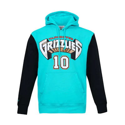 Mitchell Ness Mitchell & Ness Grizzlies Sharktooth Retro Windbreaker Hoodie Unisex Green BA57PH-VGR-T-K1T
