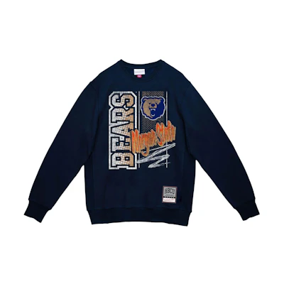 Mitchell Ness Mitchell & Ness Halftime Script Crew Texas Southern Univ Sweatshirt Black Mens GFLCMO22238-TSUBLCK