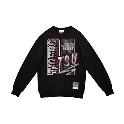 Mitchell Ness Mitchell & Ness Halftime Script Crew University of Mississippi Navy Sweatshirt Men GFLCMO22238-UMSNAVY