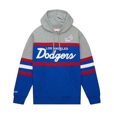 Mitchell Ness Mitchell & Ness Head Coach Hoodie Los Angeles Kings Colorblock Pullover FPHD6293-CBEYYPPPNYGY
