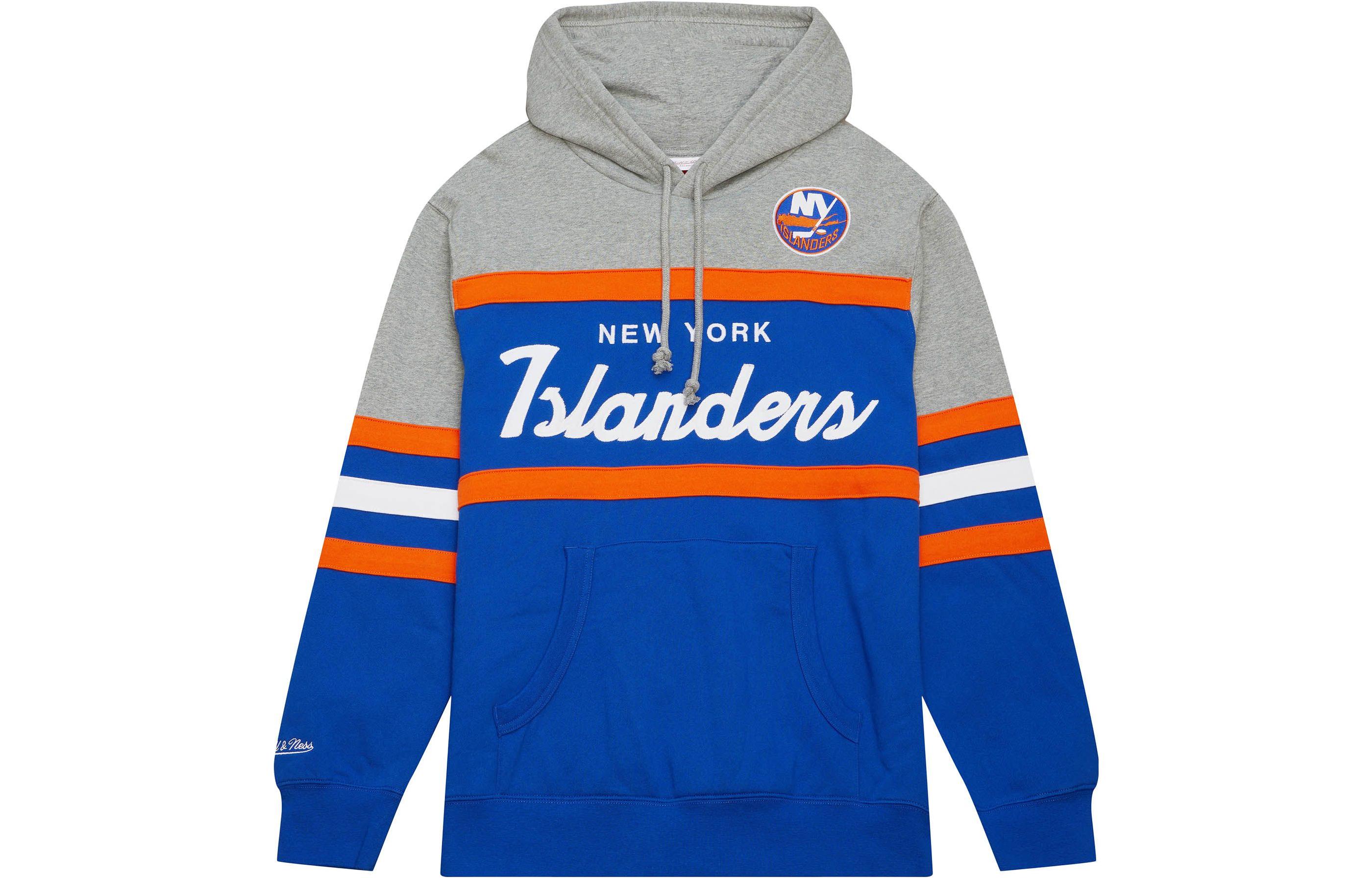 Mitchell Ness Mitchell & Ness Head Coach Hoodie Ohio State Red Letter Print Loose Hoodie FPHD6293-OSTYYPPPRDGY