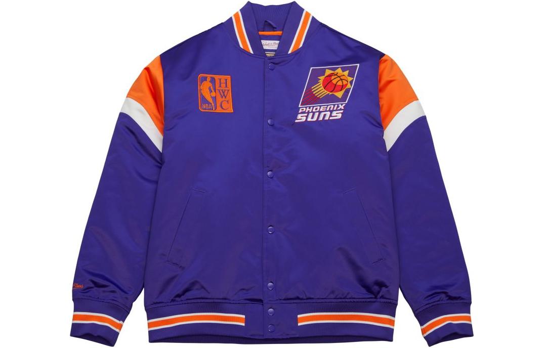 Mitchell Ness Mitchell & Ness Heavyweight Satin Jacket Pittsburgh Penguins Colorblock Black Men OJBF5516-PPEYYPPPBLCK