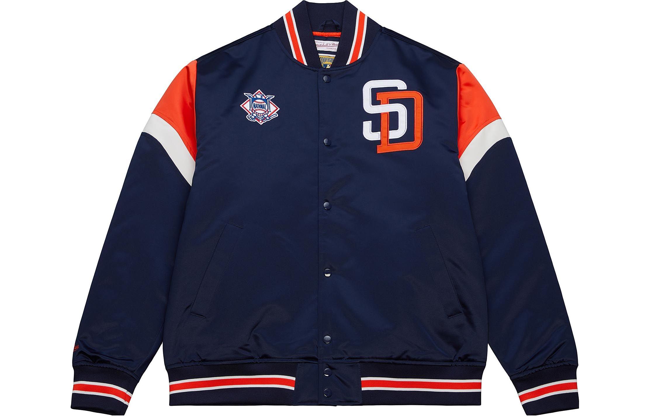 Mitchell Ness Mitchell & Ness Heavyweight Satin Jacket San Francisco 49ers Red Bomber OJBF5516-SF4YYPPPSCAR