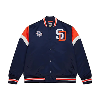 Mitchell Ness Mitchell & Ness Heavyweight Satin Jacket San Francisco 49ers Red Bomber OJBF5516-SF4YYPPPSCAR