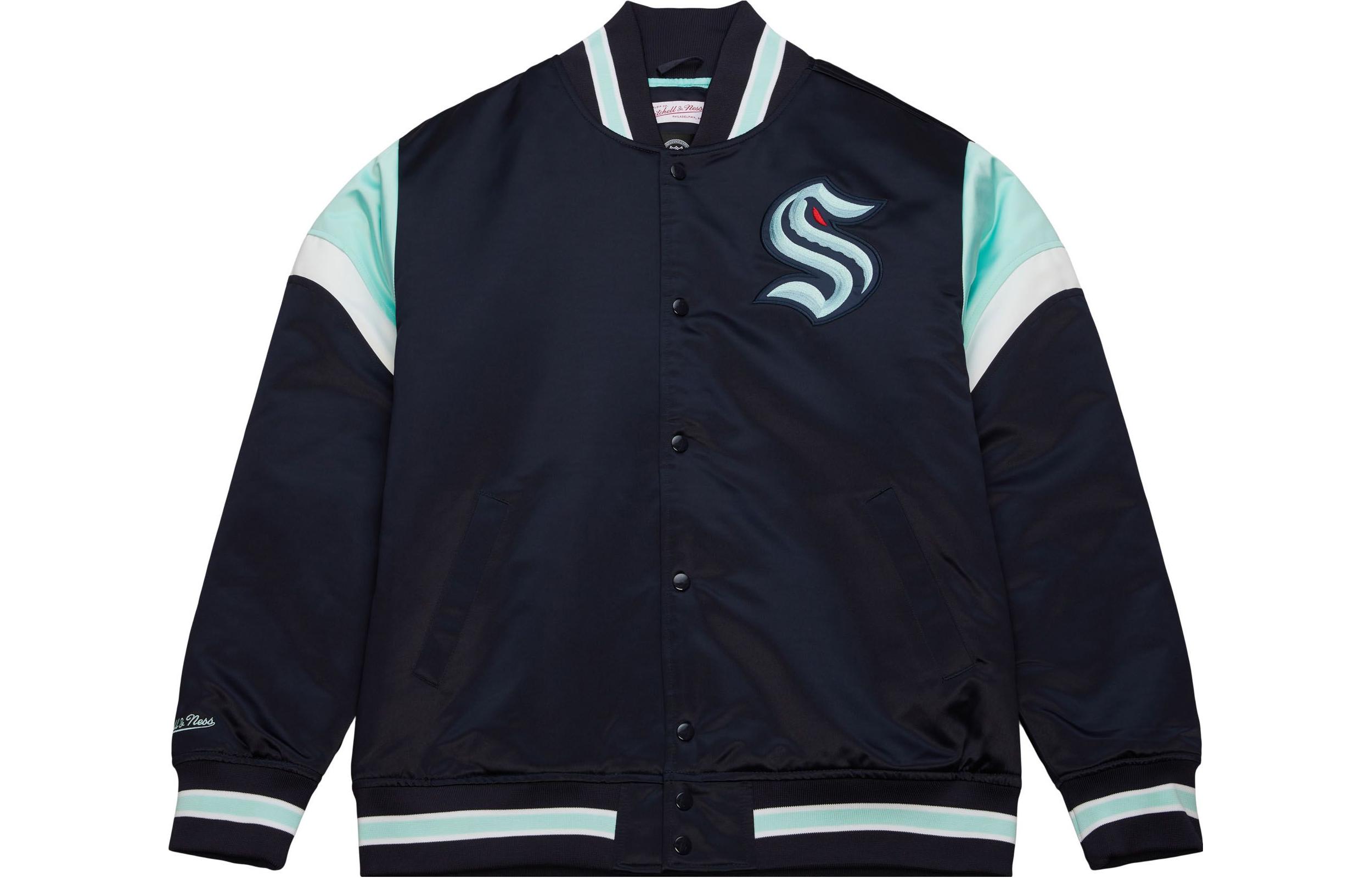 Mitchell Ness Mitchell & Ness Heavyweight Satin Jacket St Louis Blues Colorblock Jacket OJBF5516-SLUYYPPPROYA