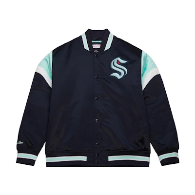 Mitchell Ness Mitchell & Ness Heavyweight Satin Jacket St Louis Blues Colorblock Jacket OJBF5516-SLUYYPPPROYA