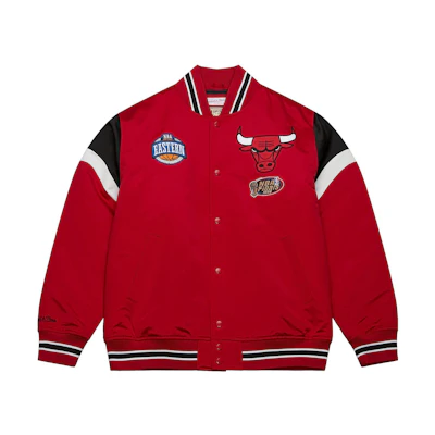 Mitchell Ness Mitchell & Ness Heavyweight Satin Jacket Cleveland Cavaliers Black Jacket OJBF5516-CCAYYPPPBLCK