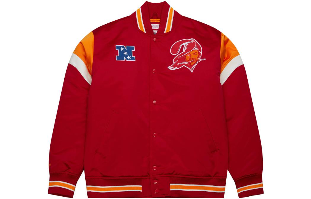 Mitchell Ness Mitchell & Ness Heavyweight Satin Jacket University of Alabama Red OJBF5516-BAMYYPPPCARD