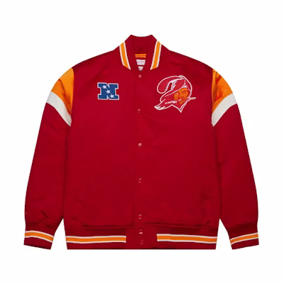 Mitchell Ness Mitchell & Ness Heavyweight Satin Jacket University of Alabama Red OJBF5516-BAMYYPPPCARD