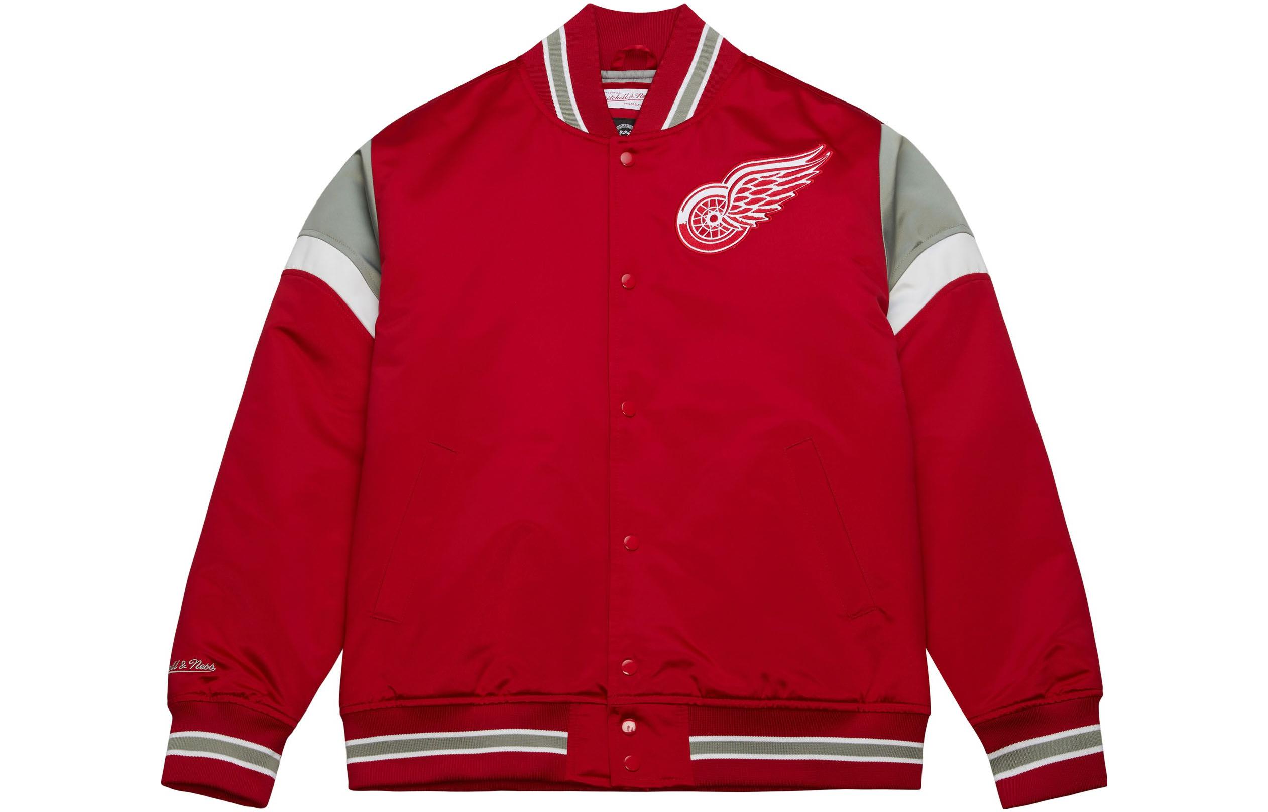 Mitchell Ness Mitchell & Ness Heavyweight Satin Jacket Jacksonville Jaguars Blue Jacket OJBF5516-JJAYYPPPTEAL