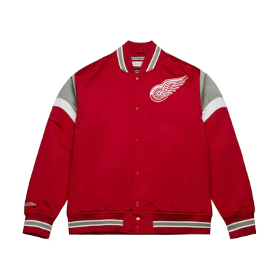 Mitchell Ness Mitchell & Ness Heavyweight Satin Jacket Jacksonville Jaguars Blue Jacket OJBF5516-JJAYYPPPTEAL
