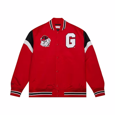 Mitchell Ness Mitchell & Ness Heavyweight Satin Jacket University Of Iowa Black Jacket OJBF5516UIAYYPPPBLCK