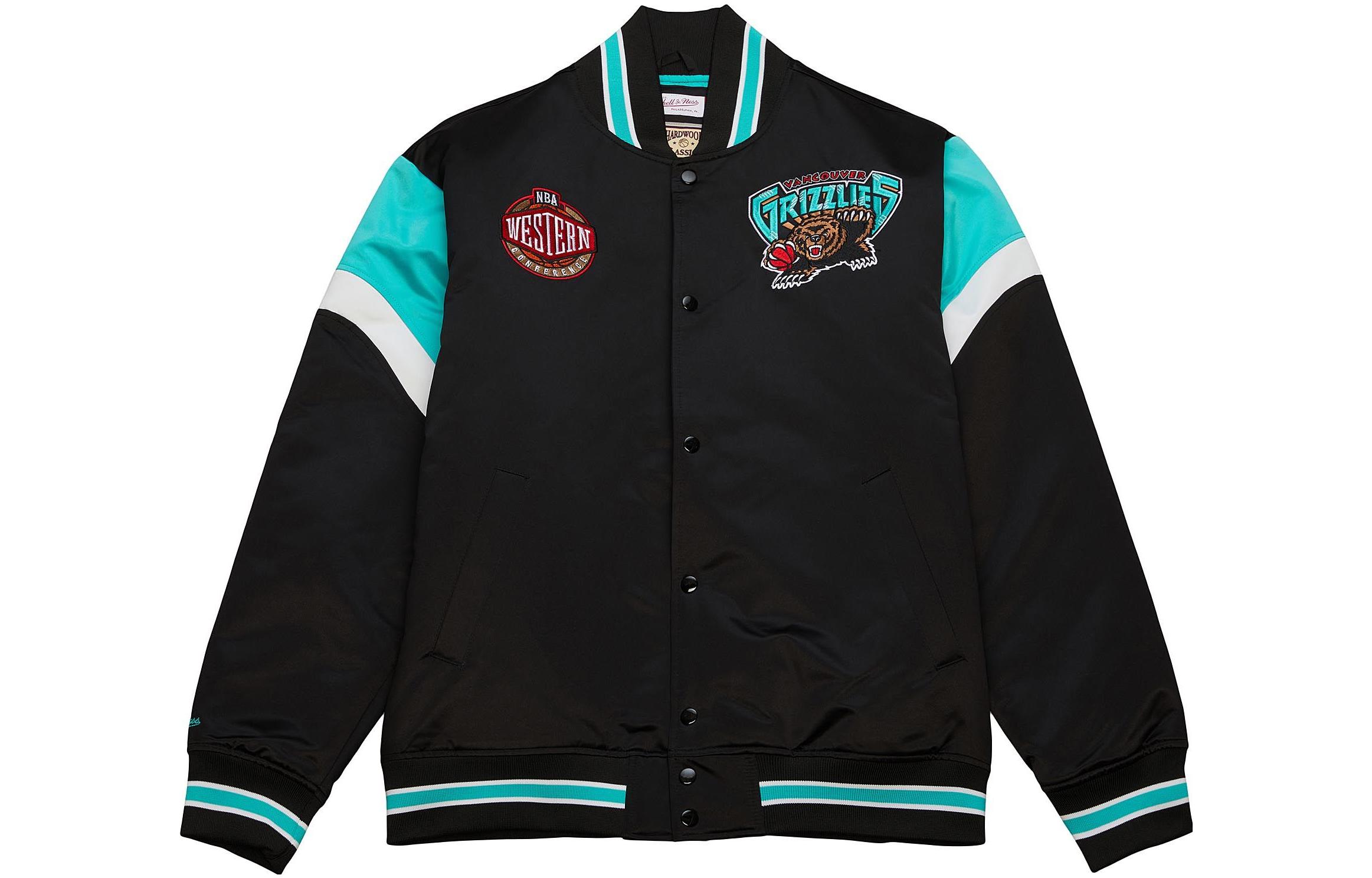 Mitchell Ness Mitchell & Ness Heavyweight Satin Jacket Vegas Golden Knights Black Jacket OJBF5516-VGKYYPPPBLCK