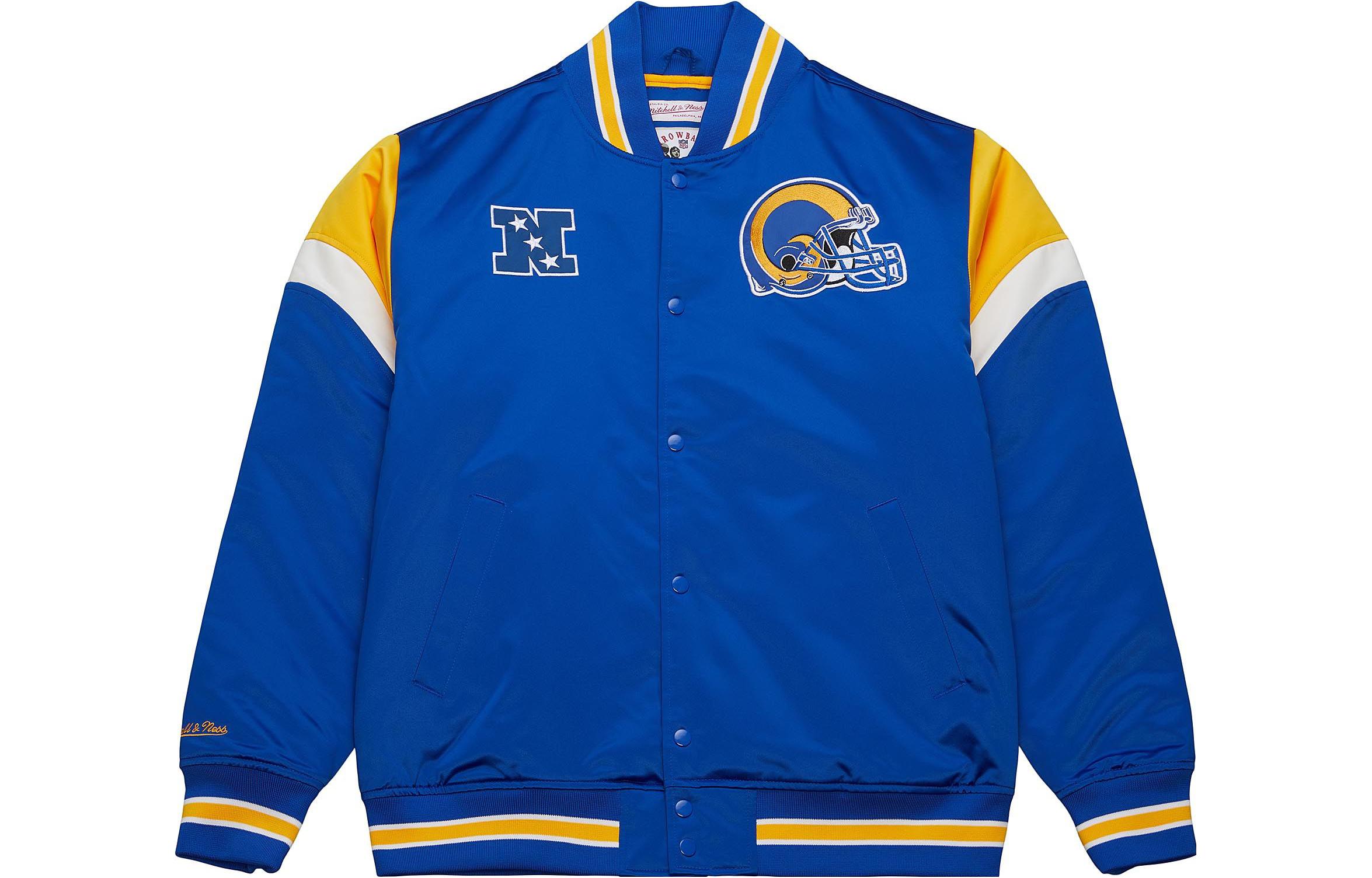 Mitchell Ness Mitchell & Ness Heavyweight Satin Jacket Milwaukee Bucks Blue Jacket OJBF5516-MBUYYPPPPURP