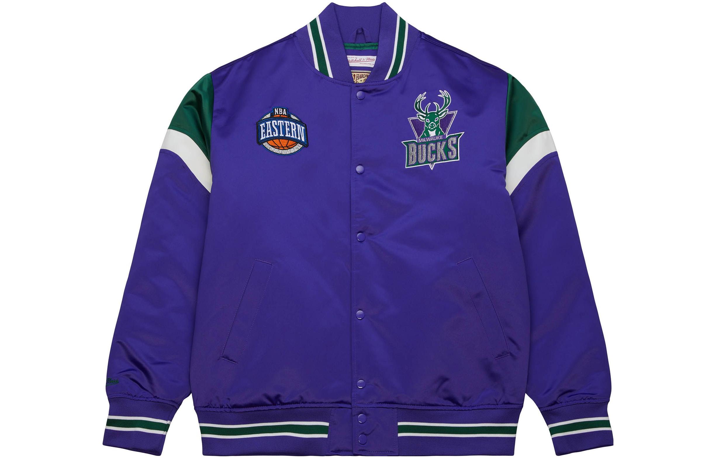 Mitchell Ness Mitchell & Ness Heavyweight Satin Jacket Minnesota North Stars Green Jacket OJBF5516-MNSYYPPPKYGN