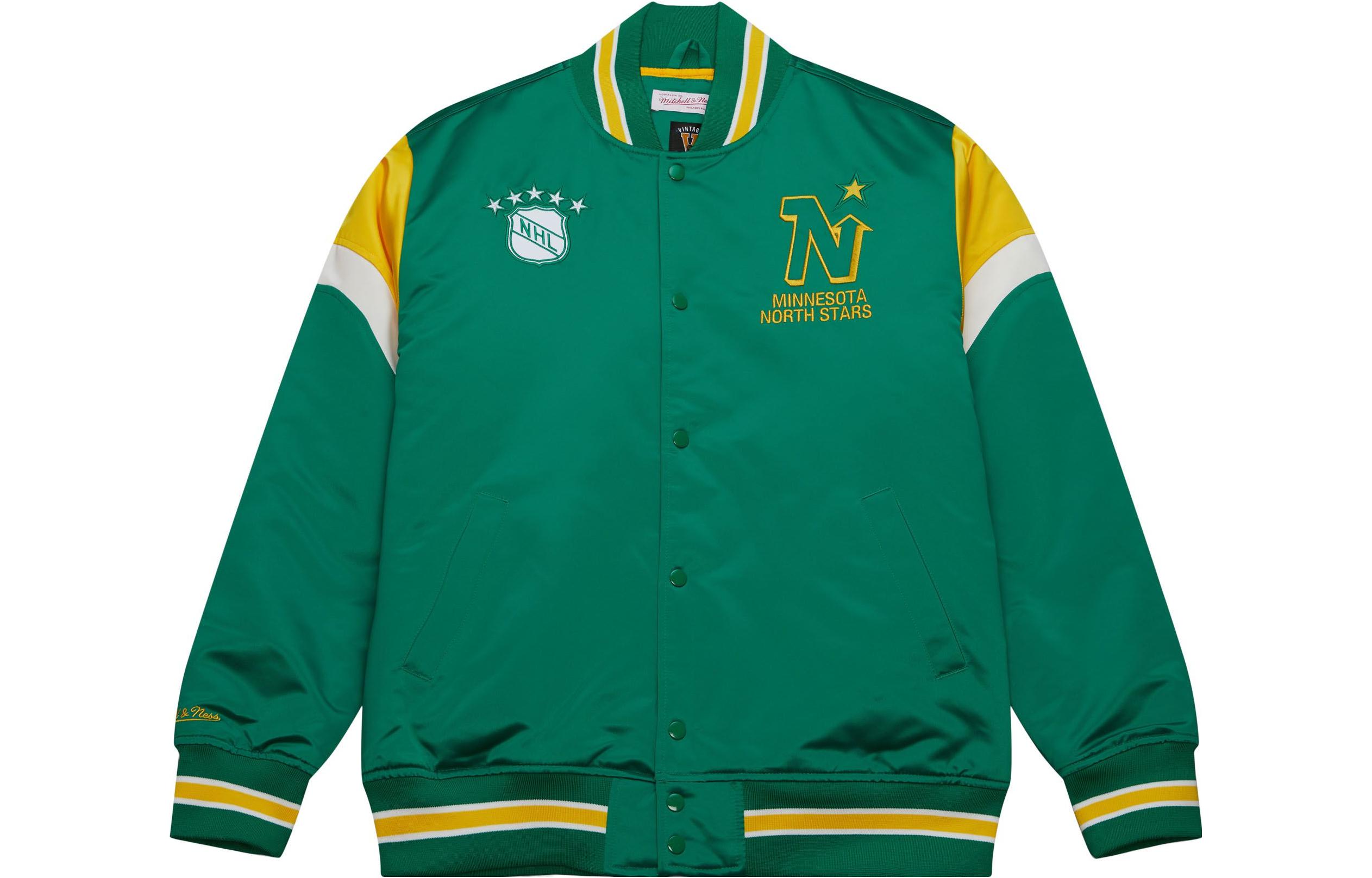 Mitchell Ness Mitchell & Ness Heavyweight Satin Jacket Minnesota Timberwolves Black OJBF5516-MTIYYPPPBLCK