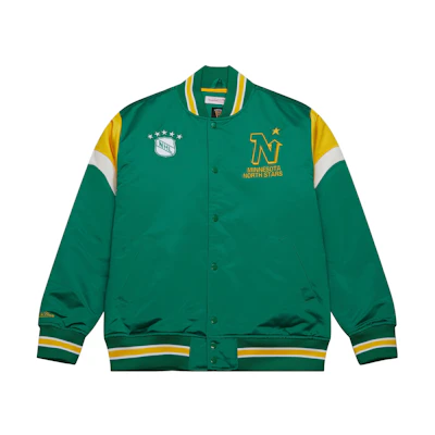 Mitchell Ness Mitchell & Ness Heavyweight Satin Jacket Minnesota Timberwolves Black OJBF5516-MTIYYPPPBLCK