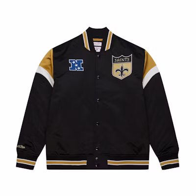 Mitchell Ness Mitchell & Ness Heavyweight Satin Jacket New York Giants Blue Jacket OJBF5516-NYGYYPPPROYA