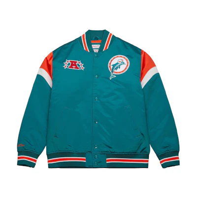 Mitchell Ness Mitchell & Ness Heavyweight Satin Minnesota Wild Baseball Jacket Green Mens OJBF5516-MWIYYPPPDKGN