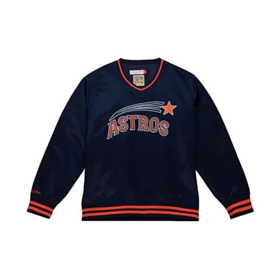 Mitchell Ness Mitchell & Ness Houston Rockets Embroidered Logo Red Fleece Sweatshirt Winter Men MN16W21-HOU