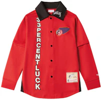 Mitchell Ness Mitchell & Ness Jeff Hamilton x Chicago Bulls Red Embroidered Jacket Unisex. MNJY23FWCN100 Mitchell Ness Mitchell & Ness Jeff Hamilton x Chicago Bulls Red Embroidered Jacket Unisex. MNJY23FWCN100