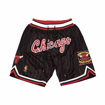 Mitchell Ness Mitchell & Ness Just Don 10th Anniversary 1996 Chicago Bulls Retro Shorts Black SHORMO20260-CBUBKRD96
