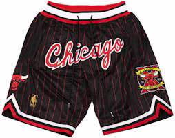Order Mitchell Ness Just Don 10th Anniversary 1996 Chicago Bulls Retro Shorts Hitam SHORMO20260-CBUBKRD96