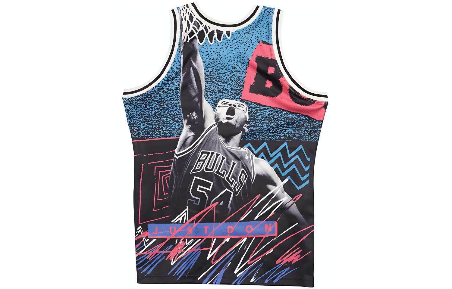 Lookbook 米切尔尼斯 Mitchell & Ness Just Don 芝加哥公牛 Pippen Grant 复古球衣 黑色 DJY1PTBK-CBUNG180443SPI