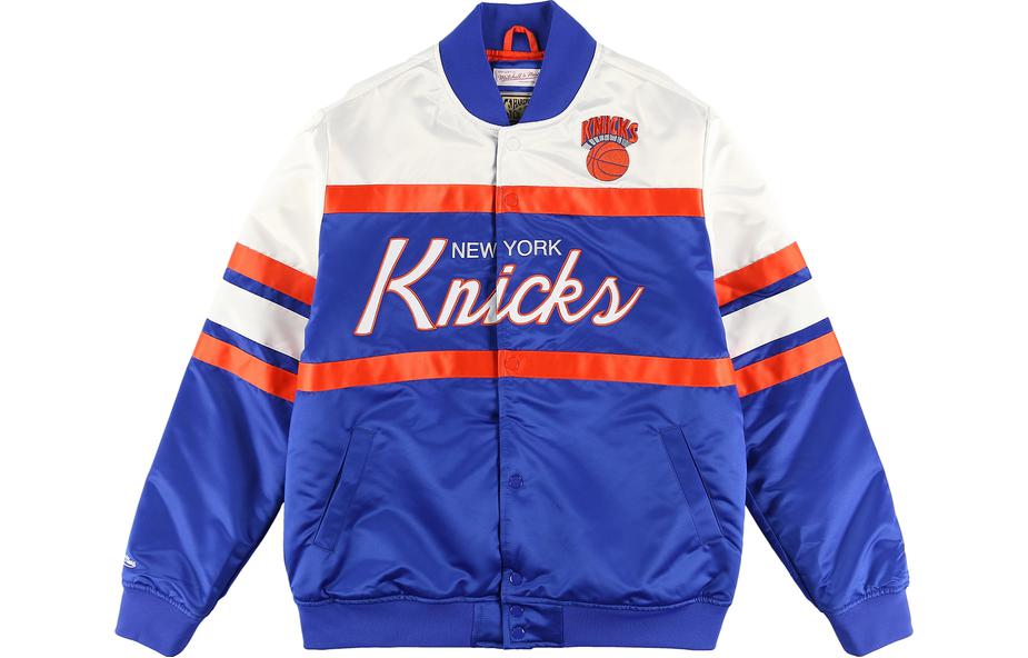 Mitchell Ness Mitchell & Ness Label Pullover Hoodie Long Sleeve Blue FPHD4987-SASYYPPPTEAL