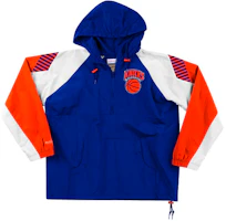 Mitchell Ness Mitchell & Ness Knicks Retro Colorblock Half-Zip Jacket Blue - HFZPDA19008-NYKROYA Mitchell Ness Mitchell & Ness Knicks Retro Colorblock Half-Zip Jacket Blue - HFZPDA19008-NYKROYA