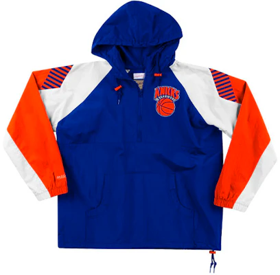 Mitchell Ness Mitchell & Ness Knicks Retro Colorblock Half-Zip Jacket Blue - HFZPDA19008-NYKROYA Buy Mitchell Ness Mitchell & Ness Knicks Retro Colorblock Half-Zip Jacket Blue - HFZPDA19008-NYKROYA