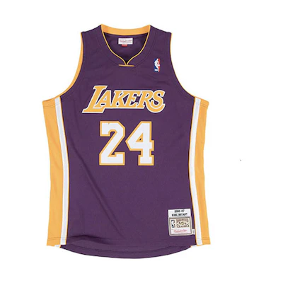 Mitchell Ness Mitchell & Ness Kobe Lakers 2006-07 Authentic Purple Jersey - Unisex BA64JD-LAL-L-BZW