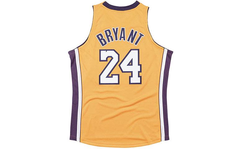 Lookbook 米切尔尼斯科比湖人队2008-09主场复古球衣黄色男女款 BA688C-LAL-D-JHK