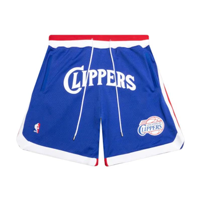 Mitchell Ness Mitchell & Ness LA Clippers Embroidered Logo Letter Print Basketball Shorts Men SHORDL20005-LACROYA84