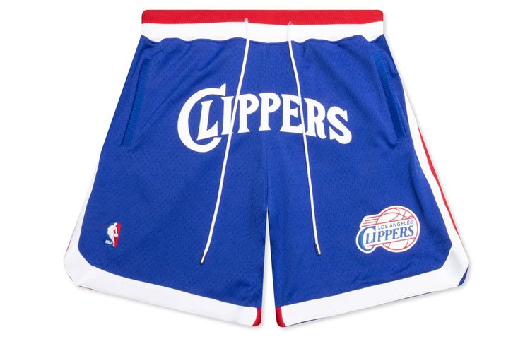 Order Mitchell & Ness Seluar Pendek Bola Keranjang Lelaki LA Clippers Logo Sulam SHORDL20005-LACROYA84