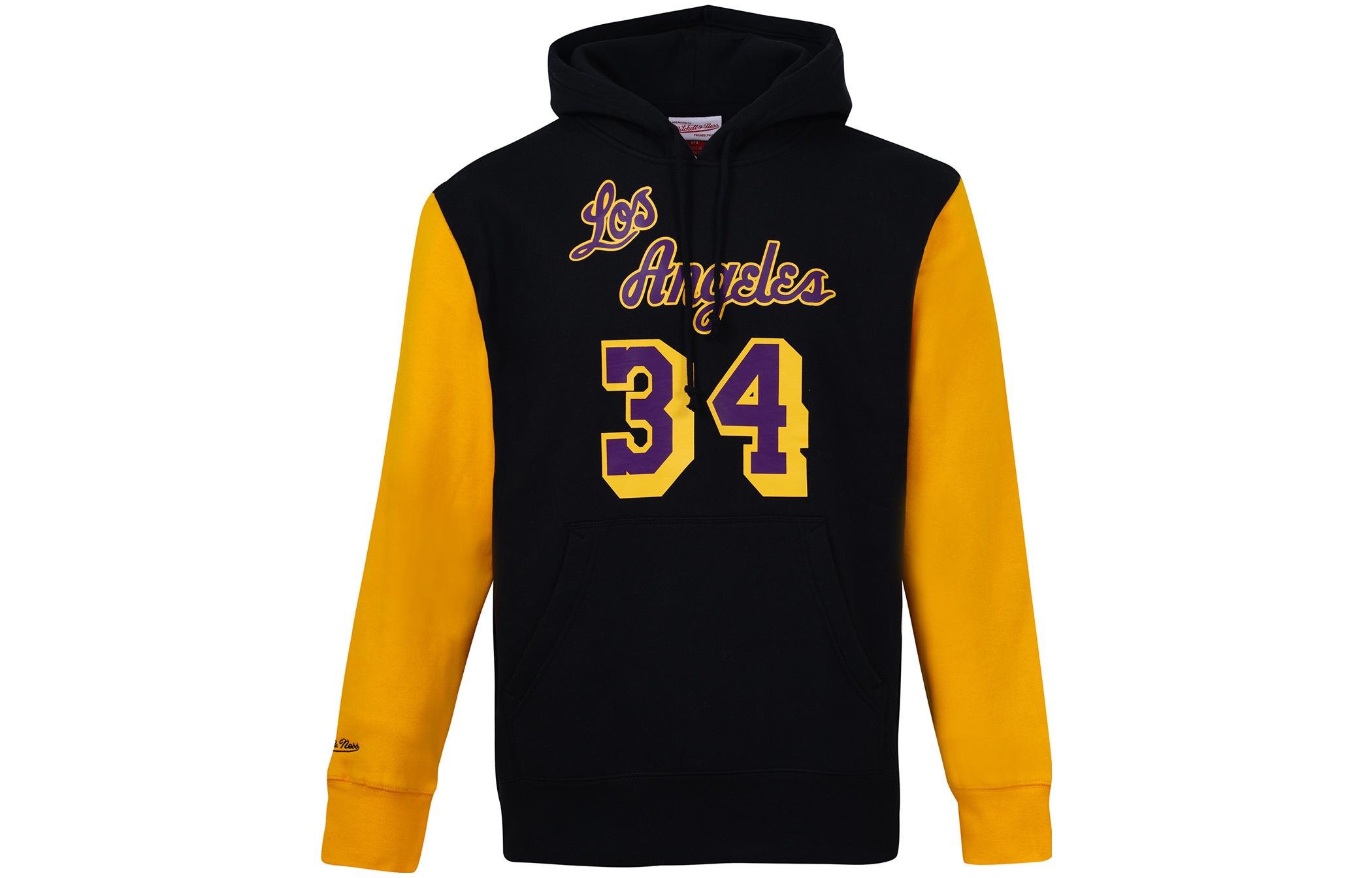 Mitchell Ness Mitchell & Ness Lakers Colorblock Hoodie Light Blue Unisex FPHD5378-MLAYYPPPLTBL