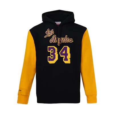 Mitchell Ness Mitchell & Ness Lakers Colorblock Hoodie Light Blue Unisex FPHD5378-MLAYYPPPLTBL