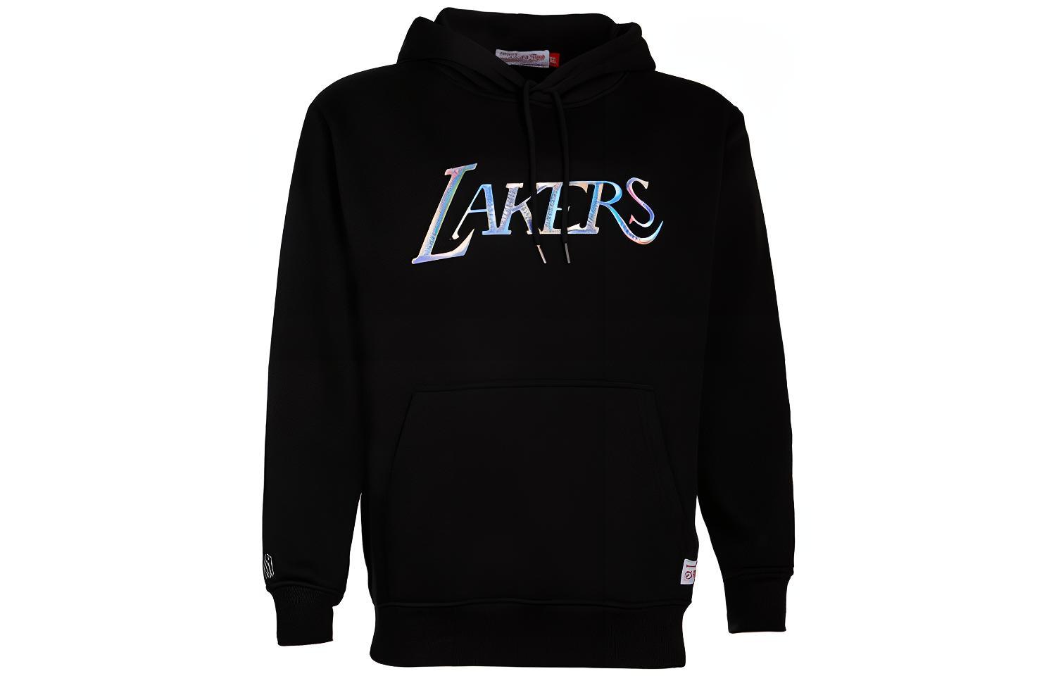 Mitchell Ness Mitchell & Ness Lakers Fleece Hoodie Winter Thickened Unisex Purple FPHDDF18026-LALPURP