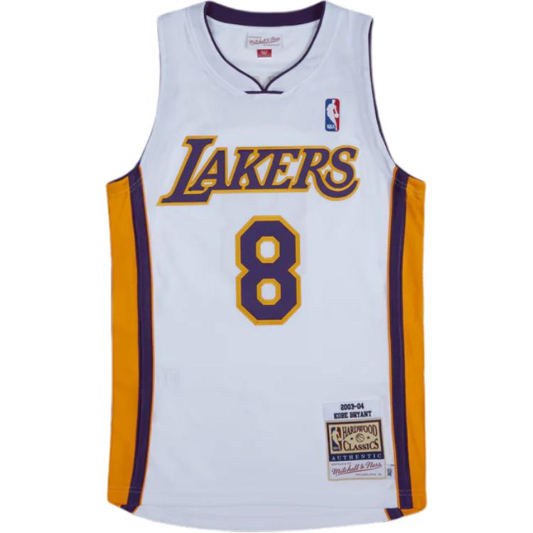 Mitchell Ness Mitchell & Ness Lakers Kobe #8 2003-04 Retro Jersey White Unisex AJY4CP19003-LALWHIT03KBR